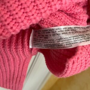 Zara Pink Chunky Knit Sweater